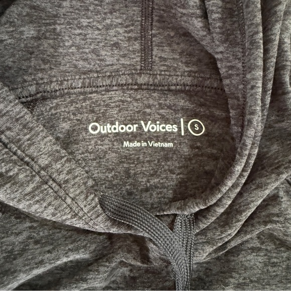 Outdoor Voices Charcoal Hoodie Sweater - Picture 2 of 4